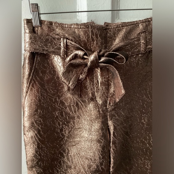 Sezane Copper Metallic Ladies Pants - Picture 4 of 10